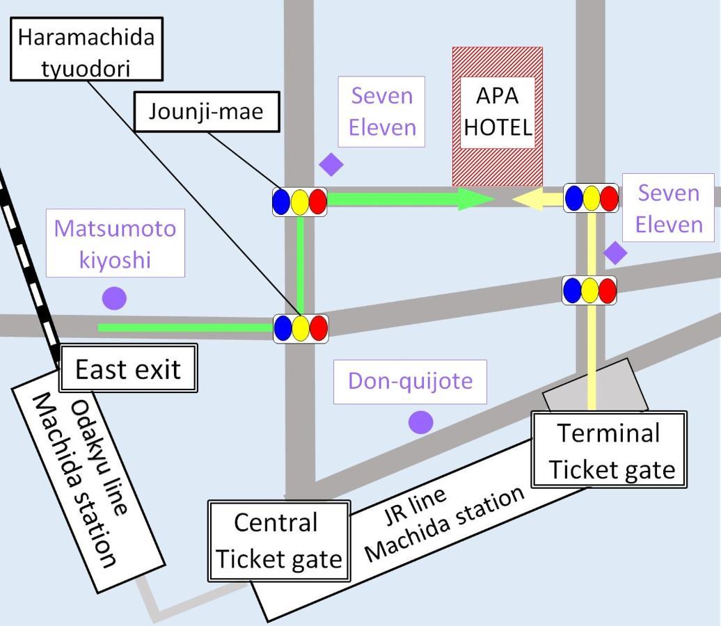 Apa Hotel Machidaeki-Higashi Tokió Kültér fotó